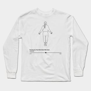 max mayfield x running up that hill BLACK LINEART VERSION Long Sleeve T-Shirt